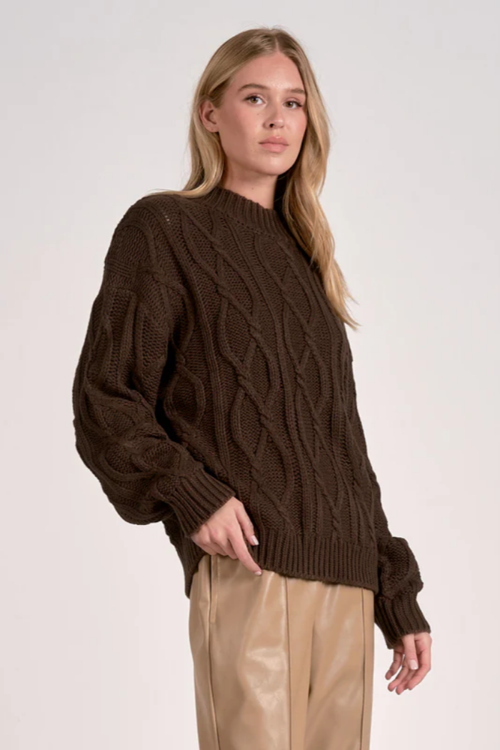 Cable sweater