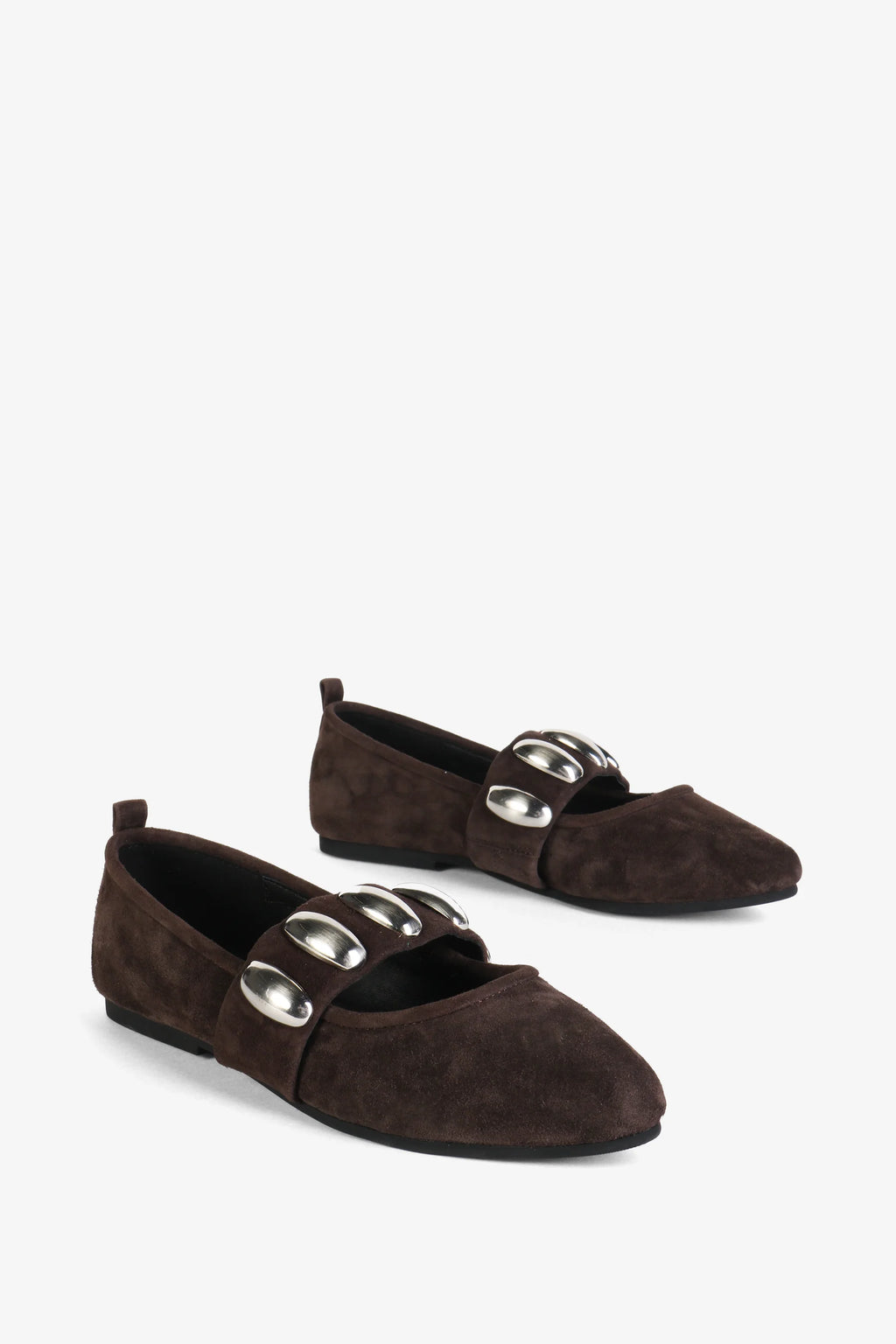 TONE OVERSIZED STUD MARY JANE FLAT