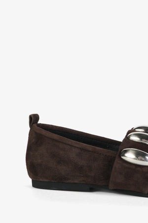 TONE OVERSIZED STUD MARY JANE FLAT