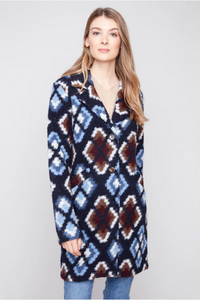 Print Button Up Jacket