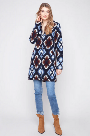 Print Button Up Jacket