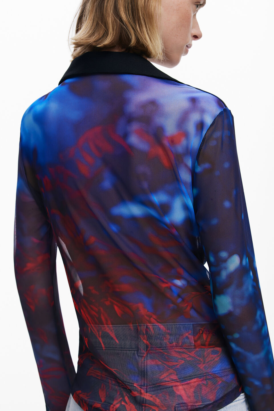 Button Ciffon T-Shirt
