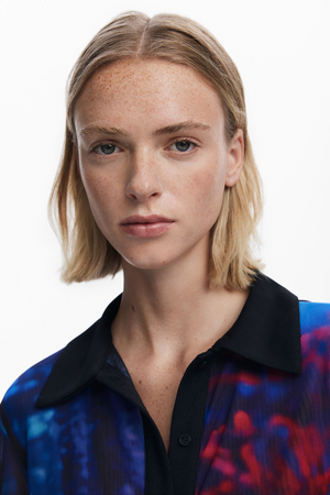 Button Ciffon T-Shirt