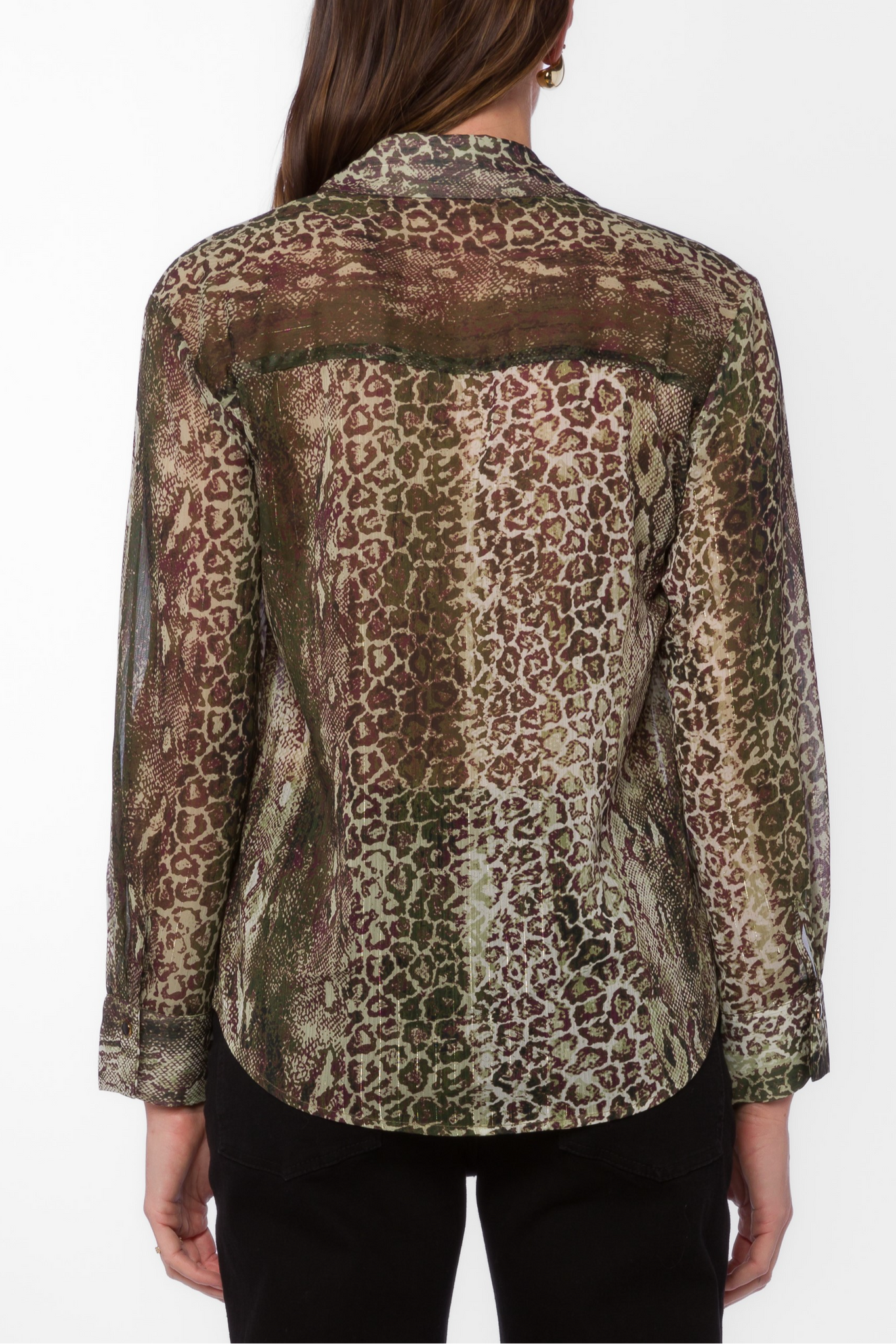 Lavina Green Skin Blouse