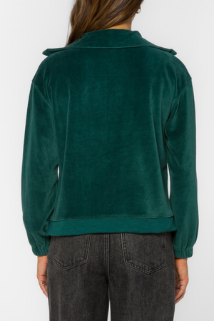 Cristy Velour Track ZipUp