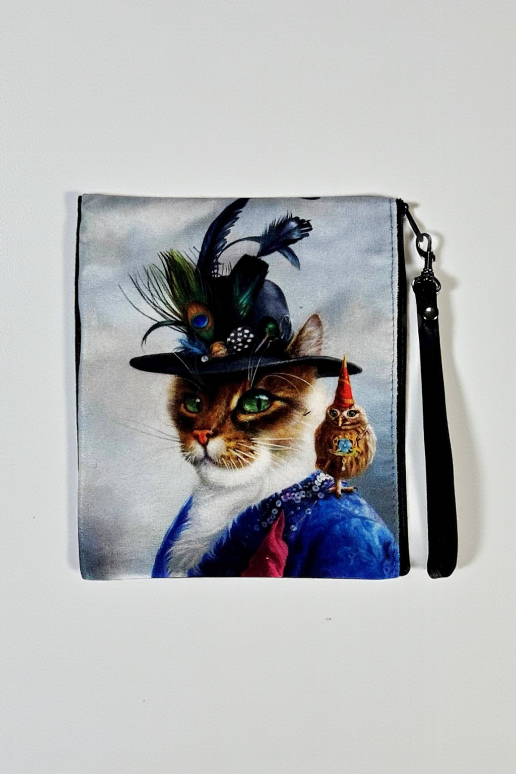 Faux Microsuede Wristlet
