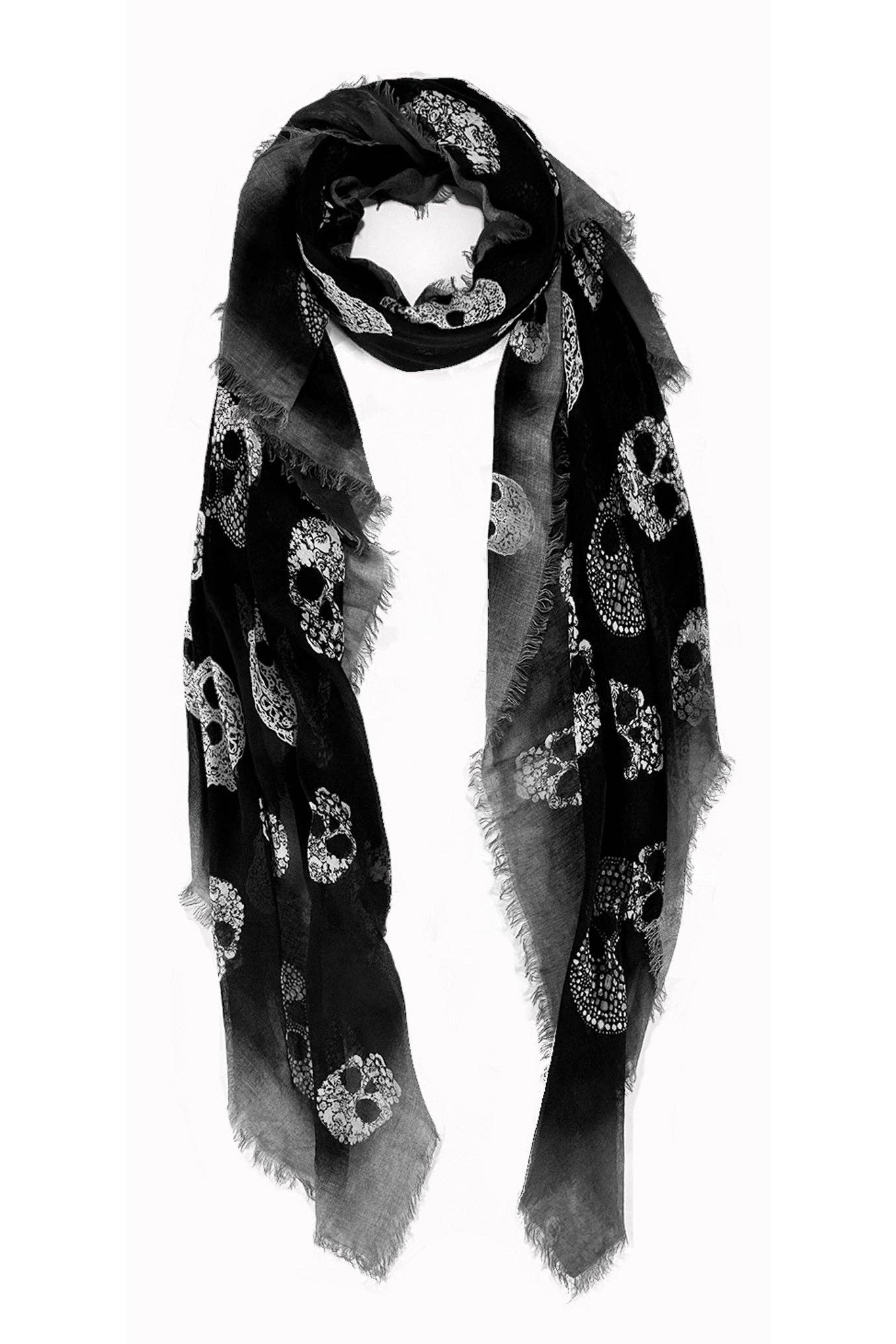 Vintage Frida Skulls Scarf