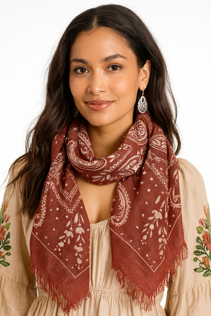 Cashmere Paisley Scarf