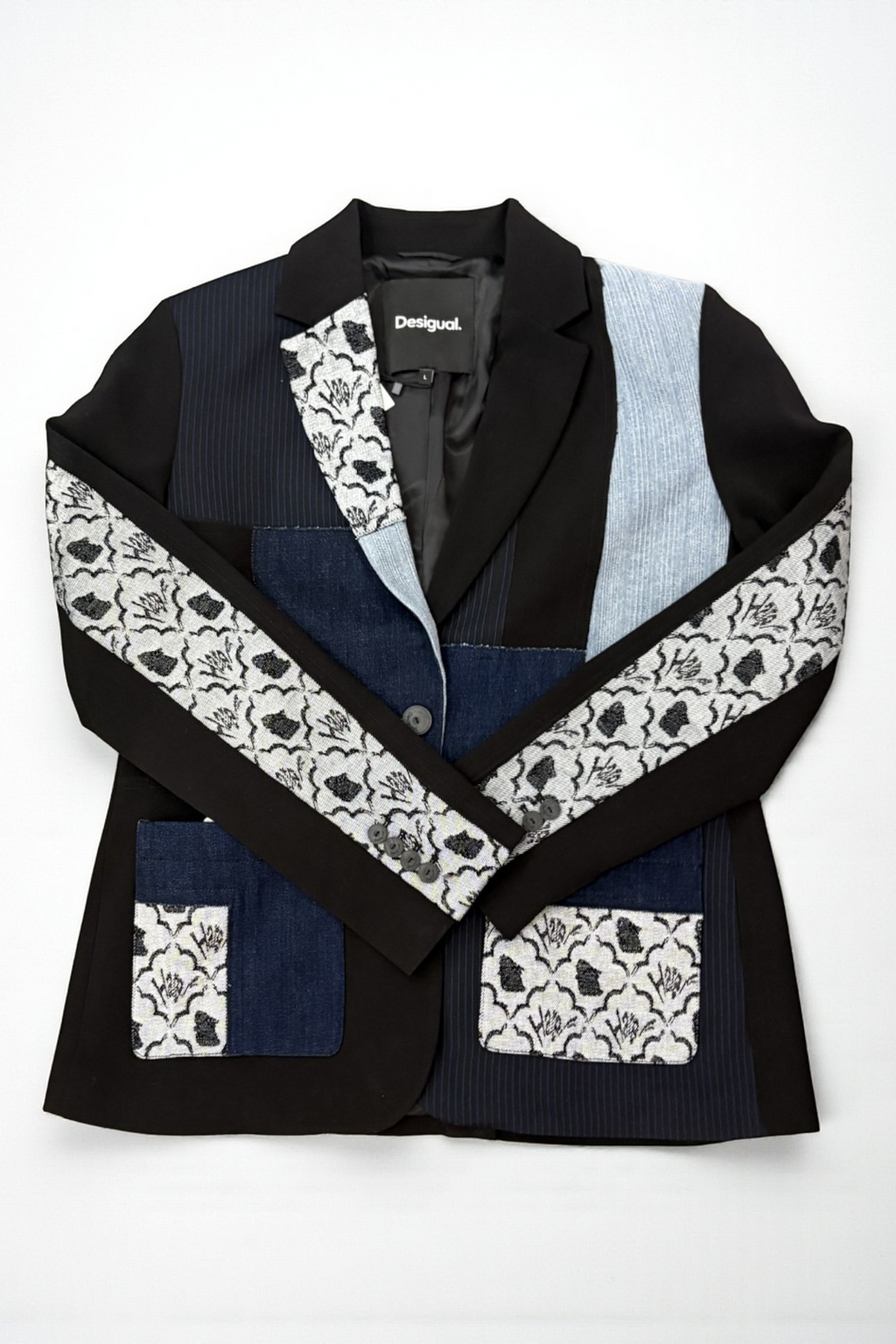 Newpaper Color Block Blazer