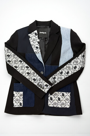 Newpaper Color Block Blazer