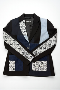 Newpaper Color Block Blazer