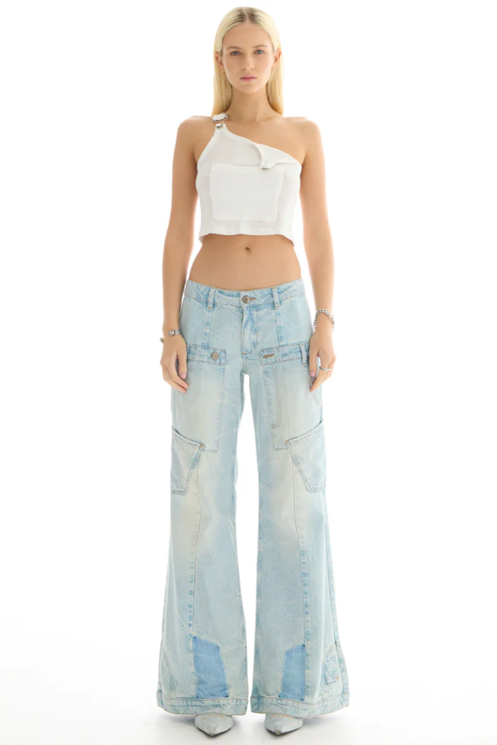 The Tales Reworked Denim Flares