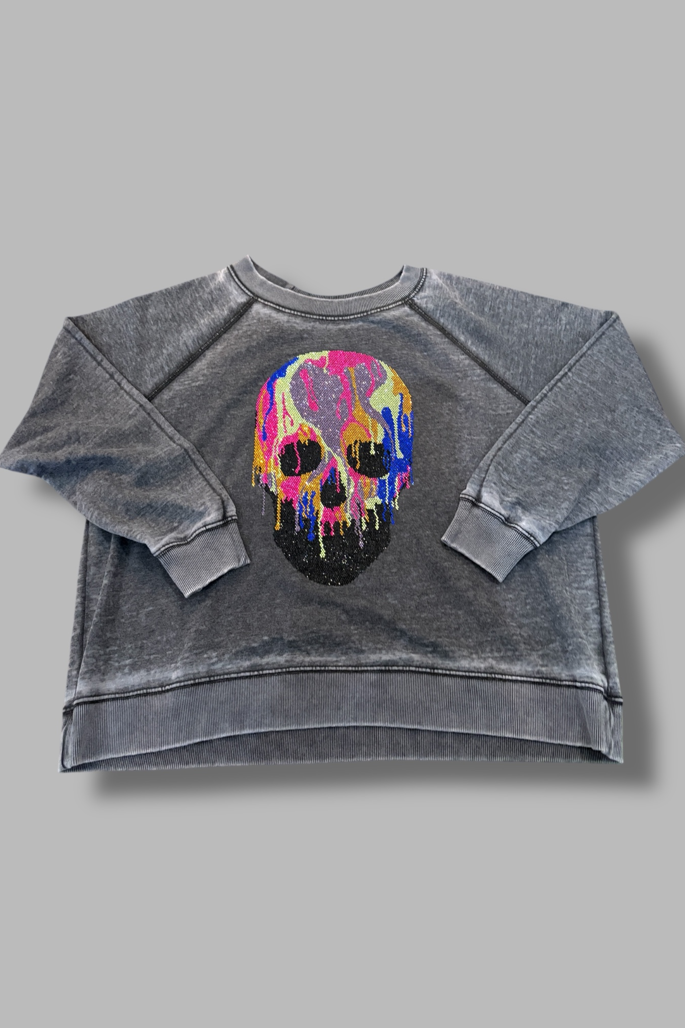Bedazzled Skull Crewneck