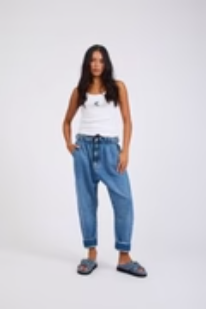 Outcasts Low Waist Drop Crotch Harem Denim Jeans
