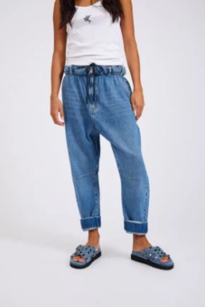 Outcasts Low Waist Drop Crotch Harem Denim Jeans