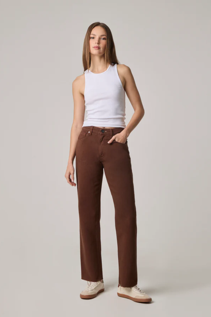 Vincent High Rise Long Wide Leg Jeans