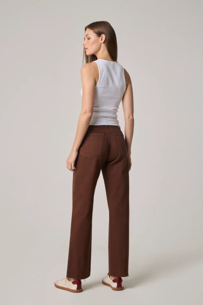 Vincent High Rise Long Wide Leg Jeans