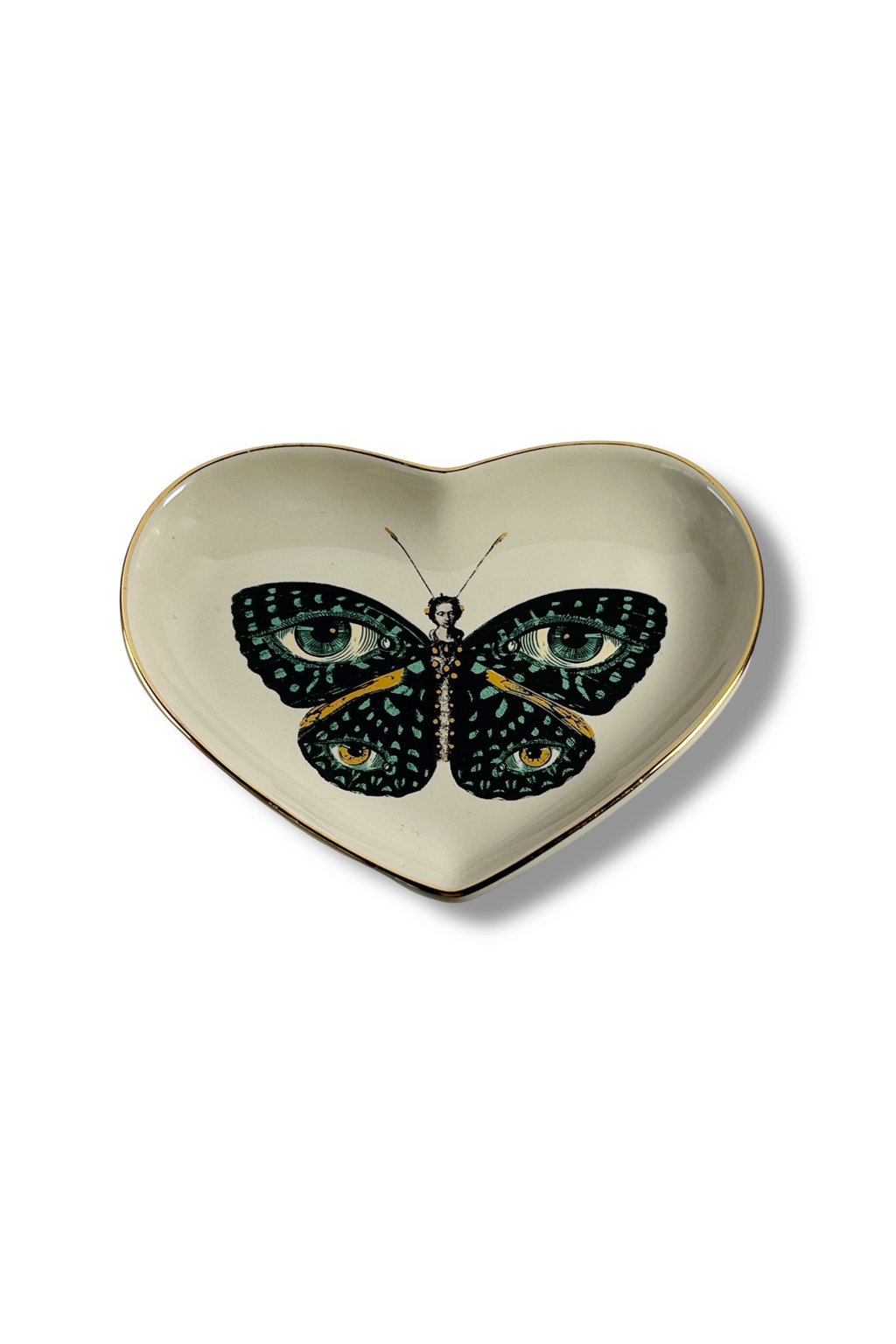 Madame Butterfly Ceramic Heart Dish