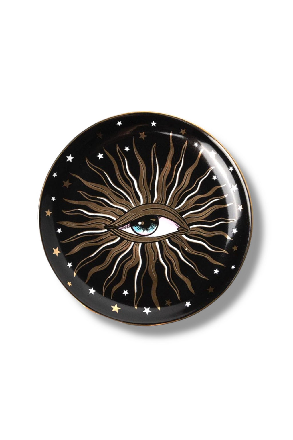 Pop Art Round Evil Eye Ceramic Dish