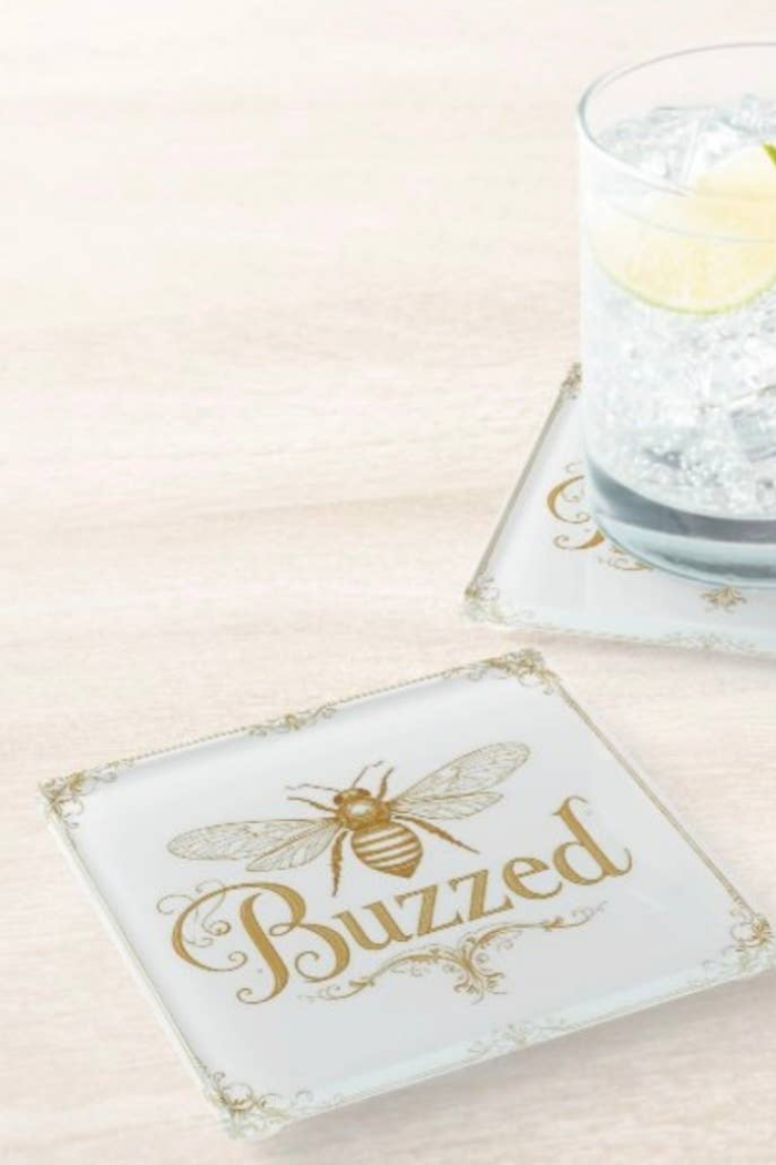 Buzzed Bee Drink Up Coaster Set