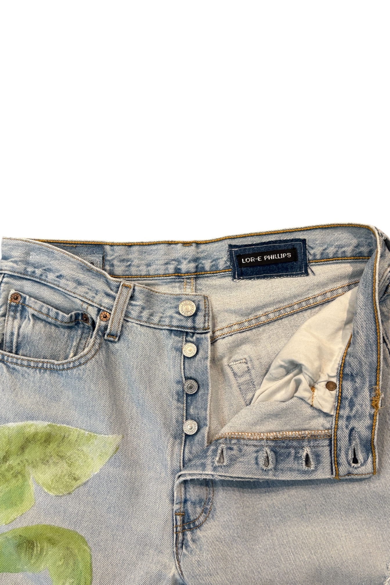 Custom Painted Straight Leg Levi’s W-32
