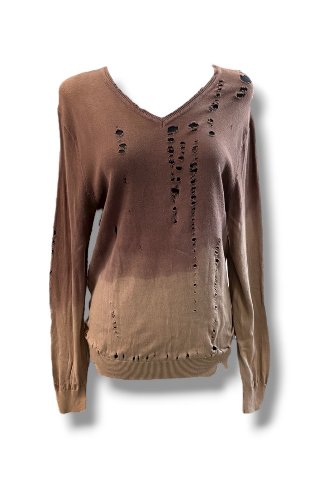 Custom Torn Ombré Sweater