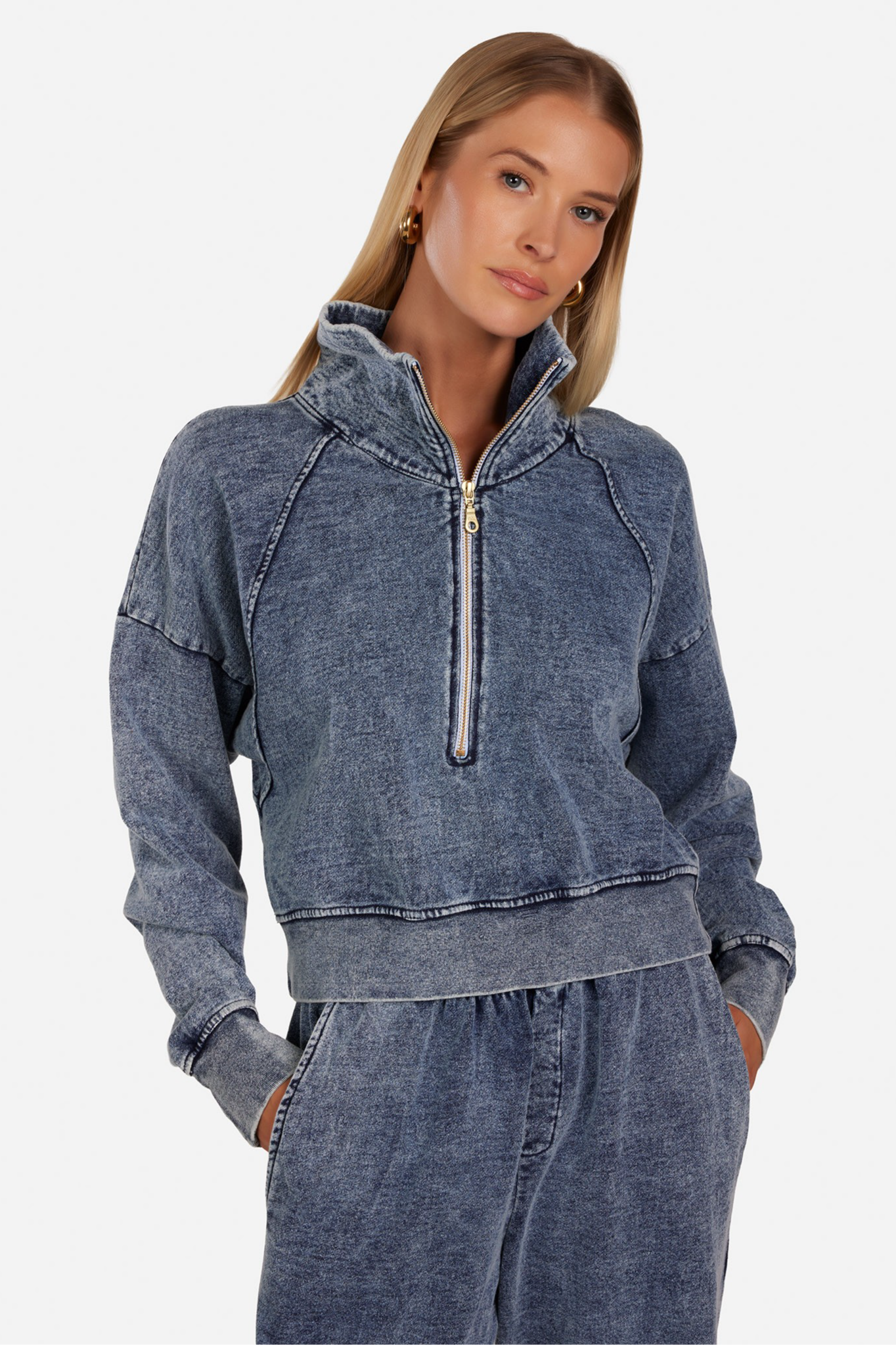 Mortimer Raglan Half Zip Sweatshirt