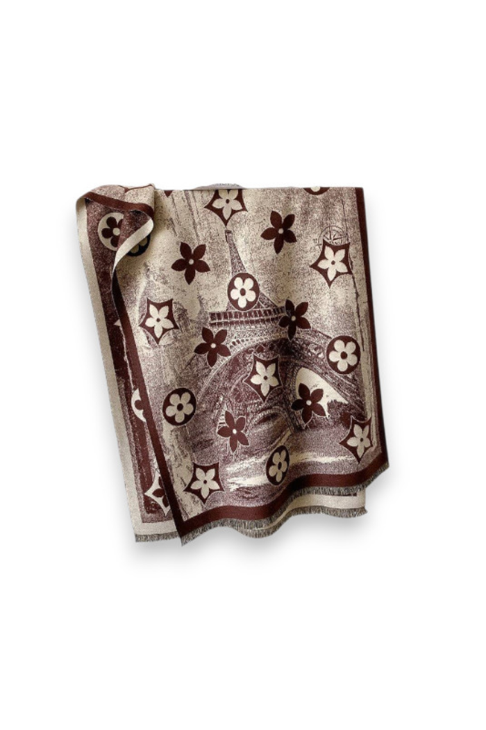Cashmere-Like Horse Print Scarf