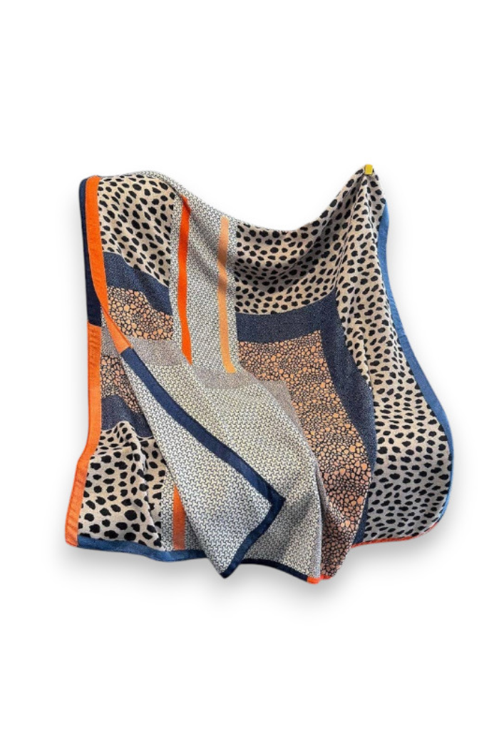 Leopard Printed Square Scarf