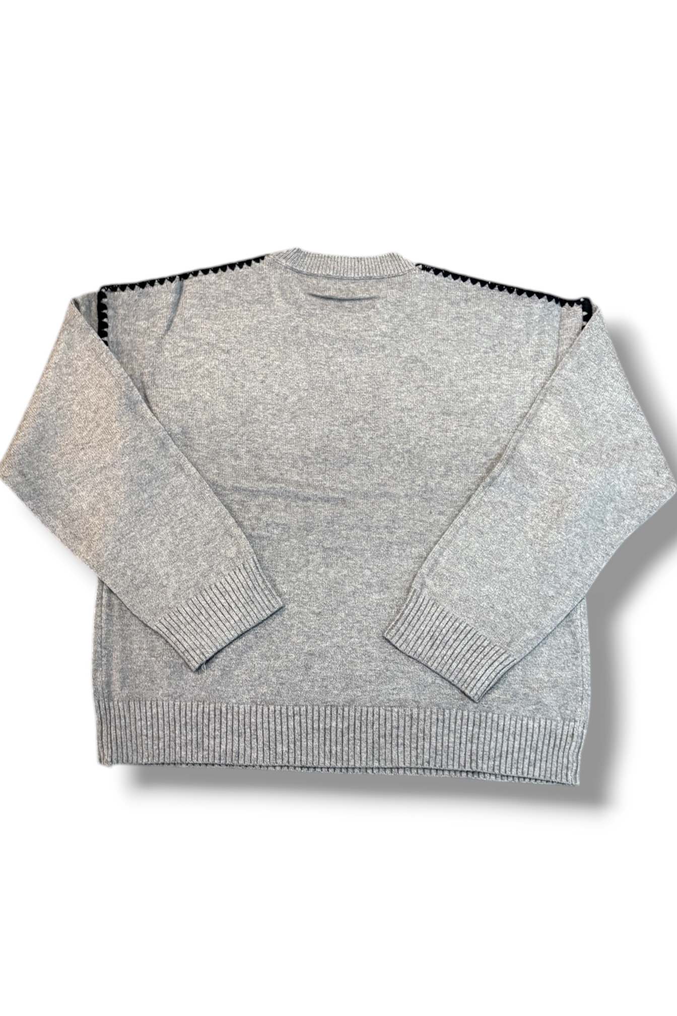 Contrast Stitch Crewneck Sweater