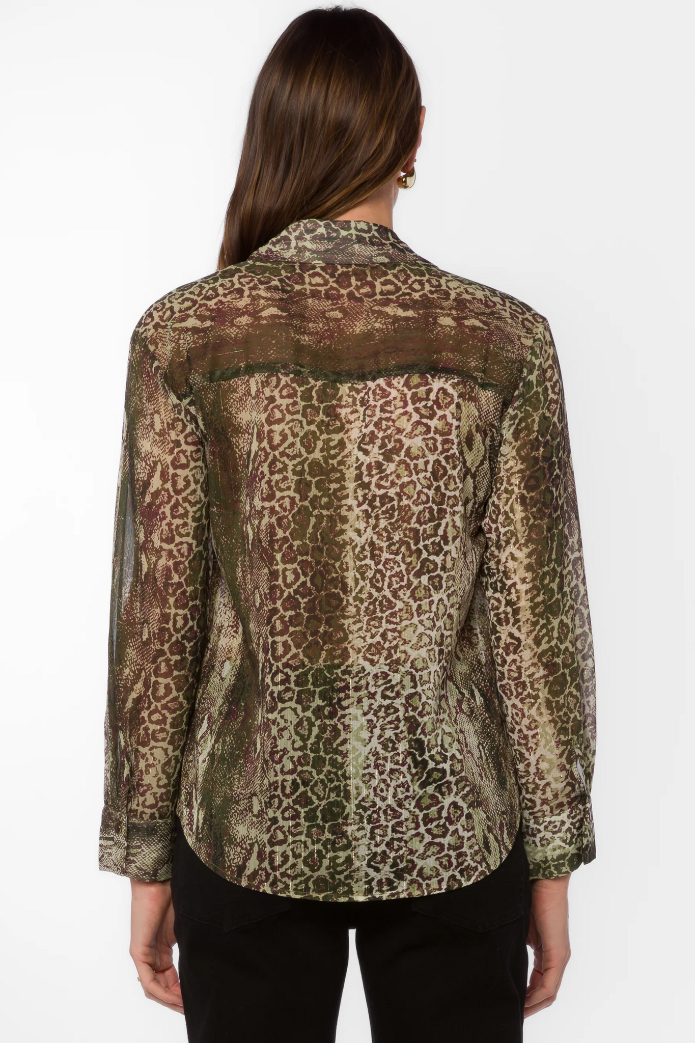 Lavina Green Skin Blouse