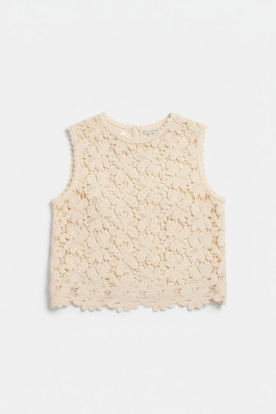 Simona Cotton Lace Tank – Gisele Tune Clothing