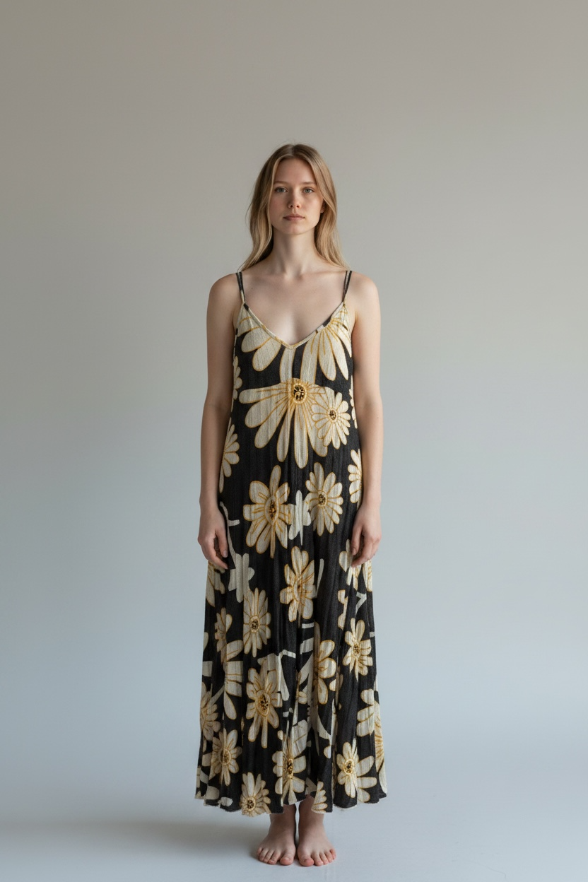 Viscose Print Slip Dress Viscose Print Slip Dress