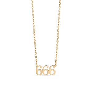 18K Gold PVD Stainless Steel Angel Number Necklace
