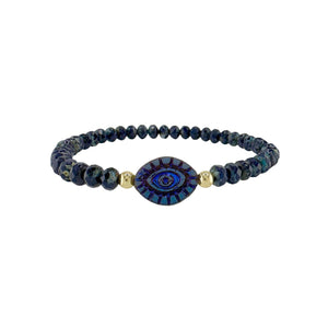 Harper Gemstone Evil Eye Bracelet