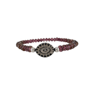 Harper Gemstone Evil Eye Bracelet