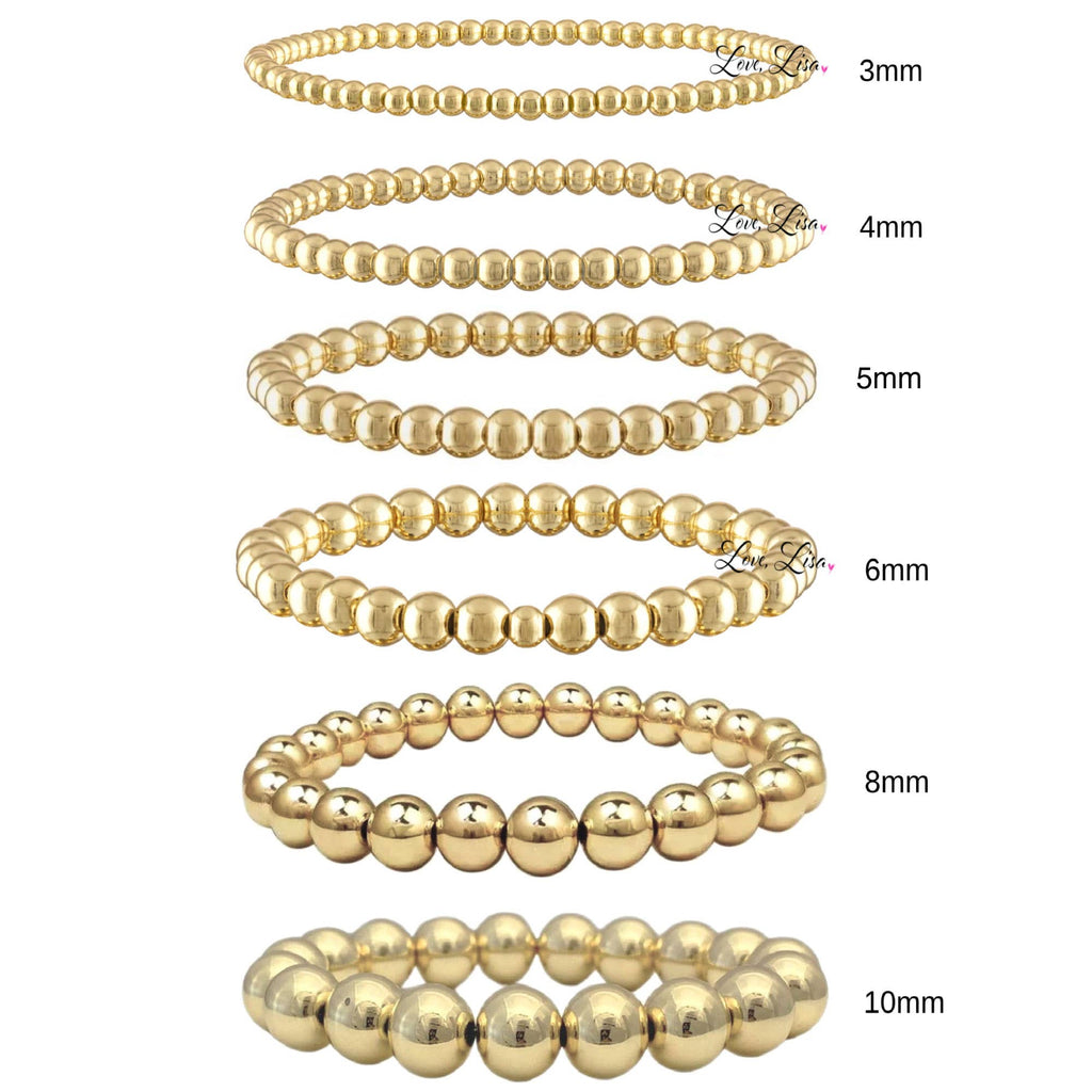 Build Your Own Stack Of Beaded Bracelets Made with Elastic