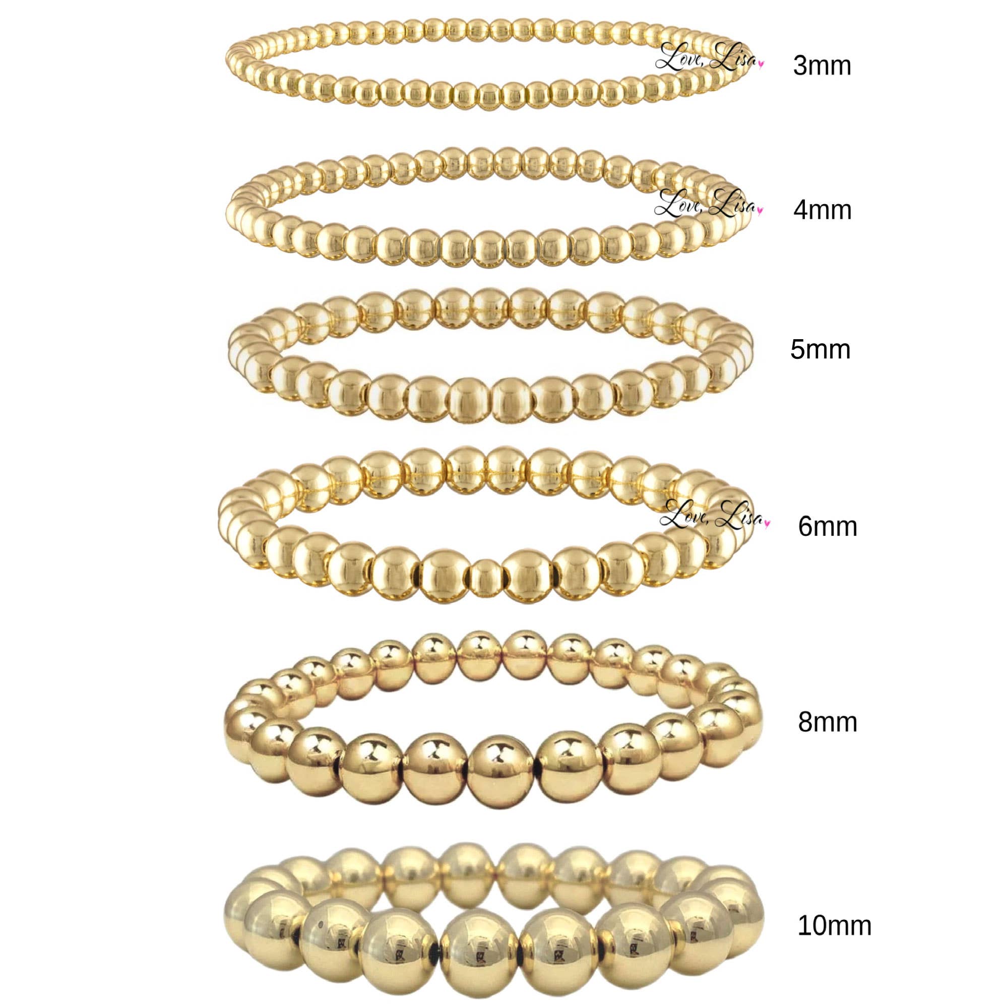 Build Your Own Stack Of Beaded Bracelets Made with Elastic