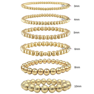 Build Your Own Stack Of Beaded Bracelets Made with Elastic