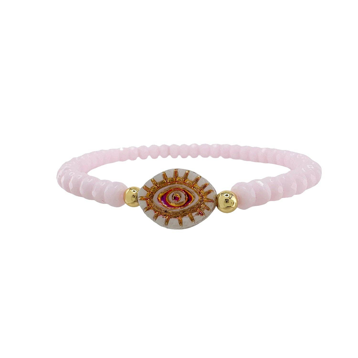 Harper Gemstone Evil Eye Bracelet