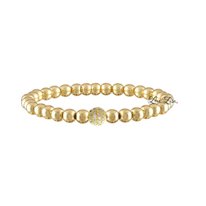 Camryn's Stretch Pave Ball Bracelet