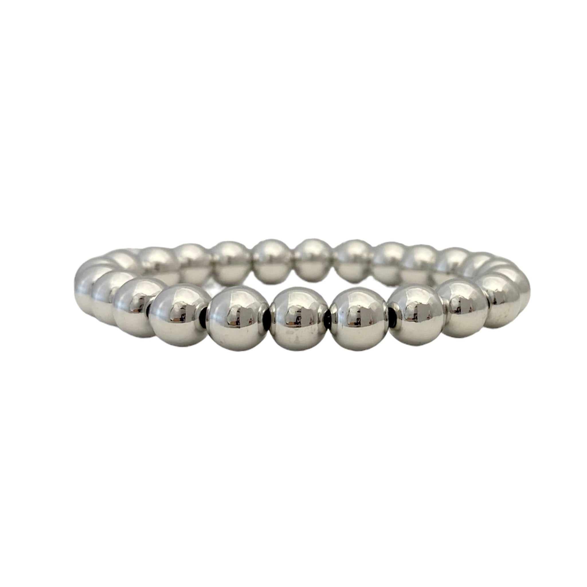 Build Your Own Stack Of Beaded Bracelets Made with Elastic