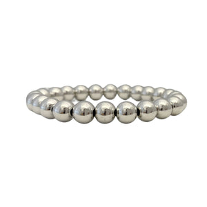 Build Your Own Stack Of Beaded Bracelets Made with Elastic