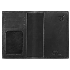 Otto Angelino Slim Passport Wallet with RFID Blocking, Leath