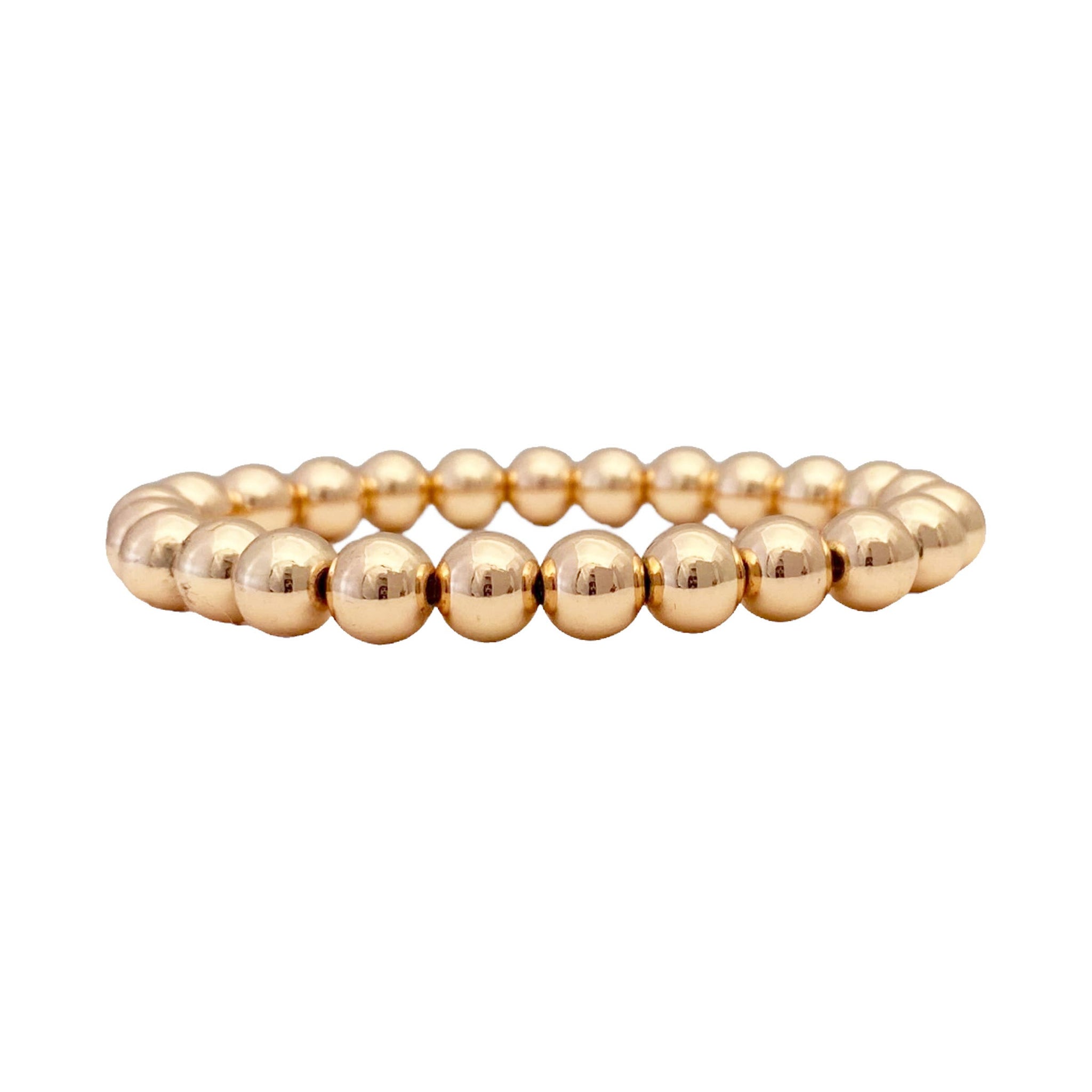 Build Your Own Stack Of Beaded Bracelets Made with Elastic