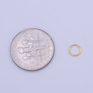 16K Gold Filled 5mm x 0.6mm Assorted Open Jump Ring Jewelry Supply | B-605