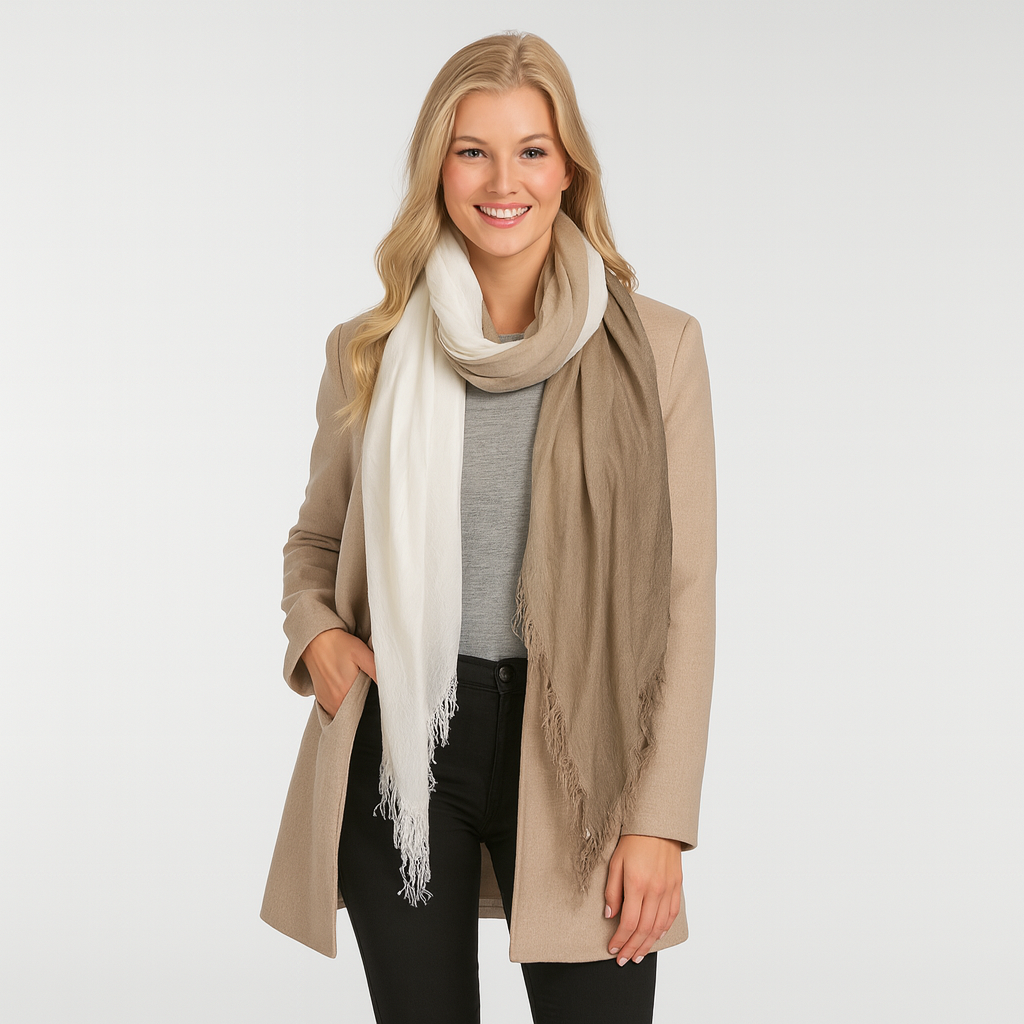 Cashmere Blended Faded Scarves