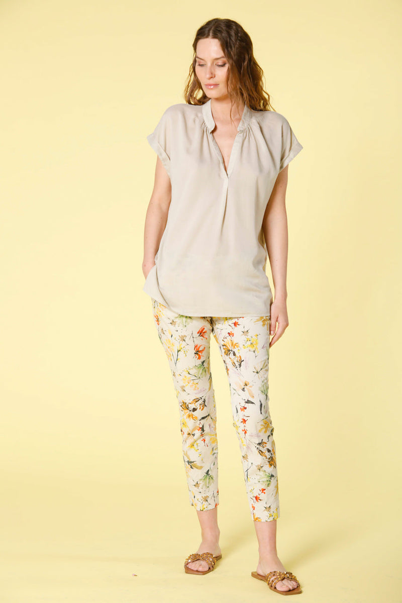 Adele MM woman's short sleeve shirt in tencel