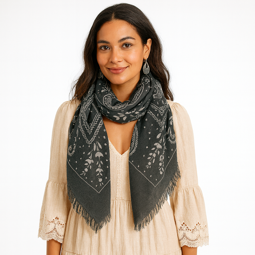 Cashmere Paisley Scarf