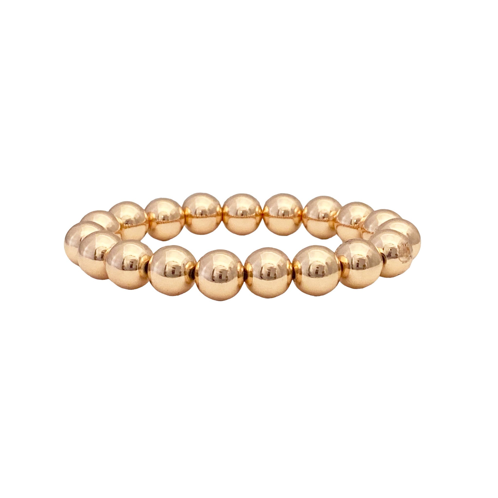 Build Your Own Stack Of Beaded Bracelets Made with Elastic